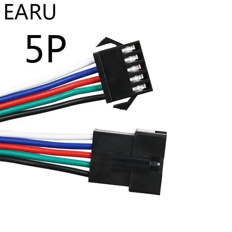 EARU- 10Pairs 15cm JST SM 2P 3P 4P 5P 6P Plug Socket| Male to Female