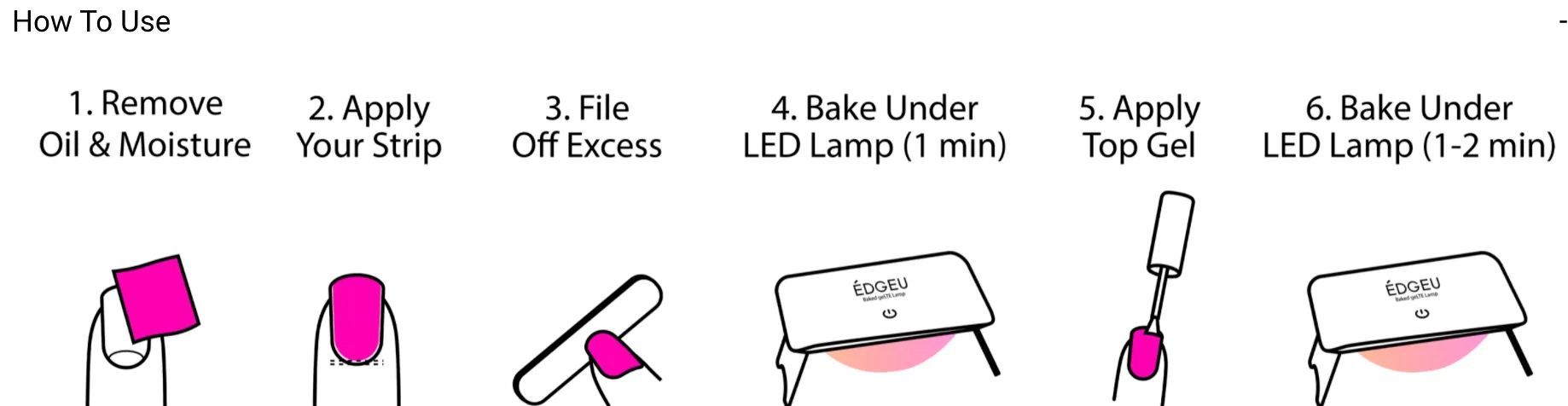 EDGEU Baked Gel Toe Nail Stickers (Nudie Toeshoes)
