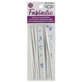 Fablastic Aluminum Nose Strips with Adhesive for Mask Making, 3.5 Inches Long (24 Pieces)