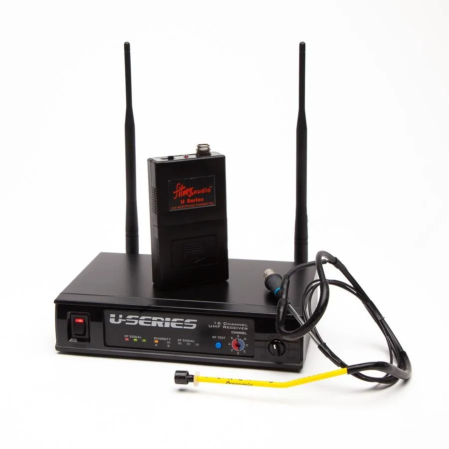 Fitness Audio U-SERIES Wireless System with Aeromic Headset