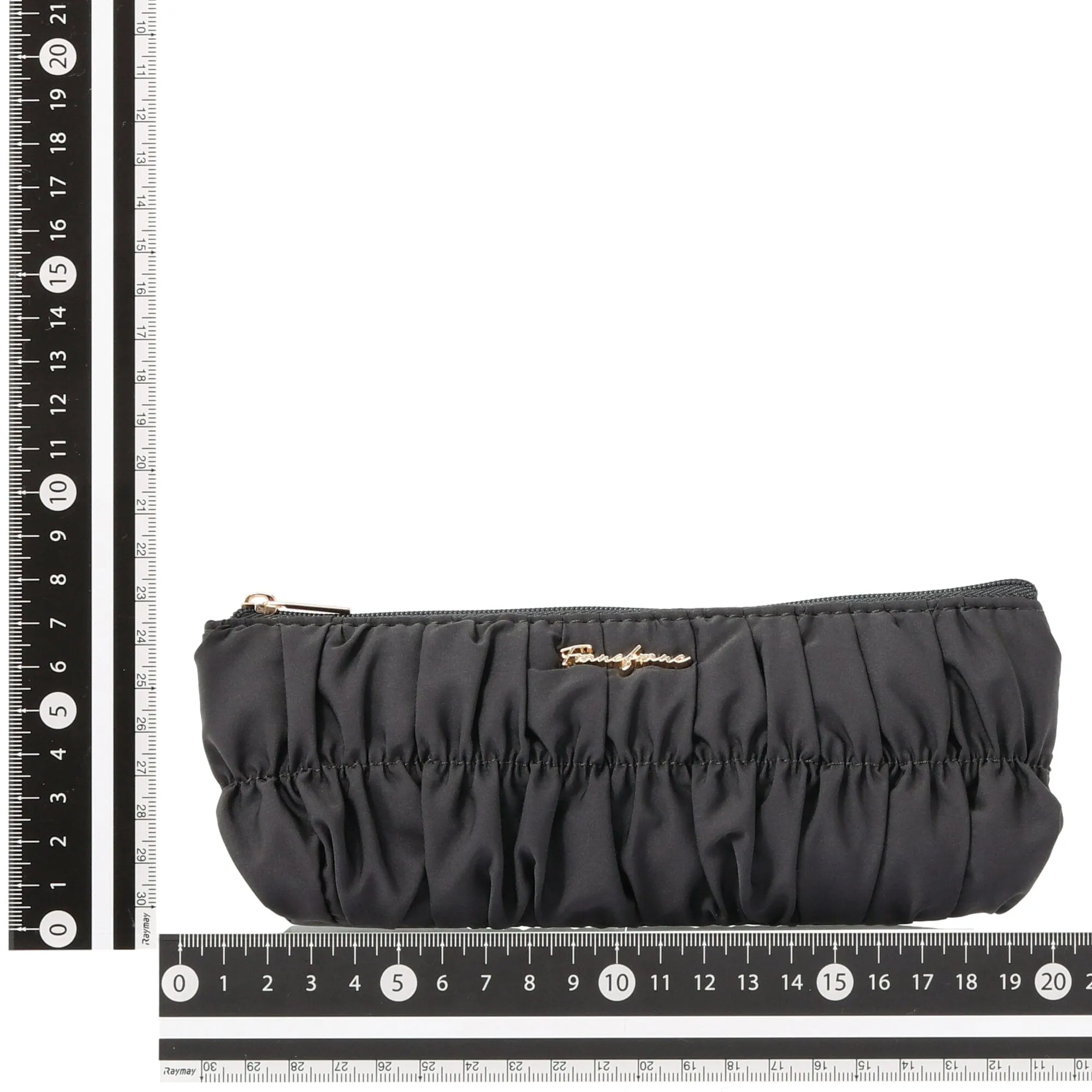 Gathered Pen & Eyeglass Case Dark Grey
