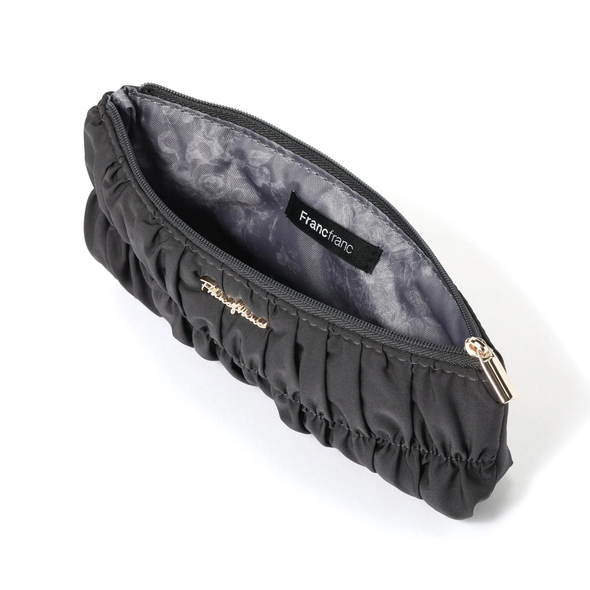 Gathered Pen & Eyeglass Case Dark Grey