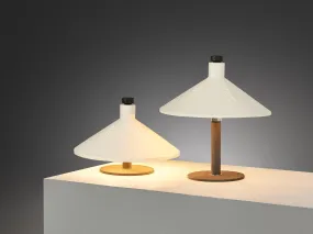 Gino Sarfatti for Arteluce '609' Table Lamps in Aluminum and Cast Iron