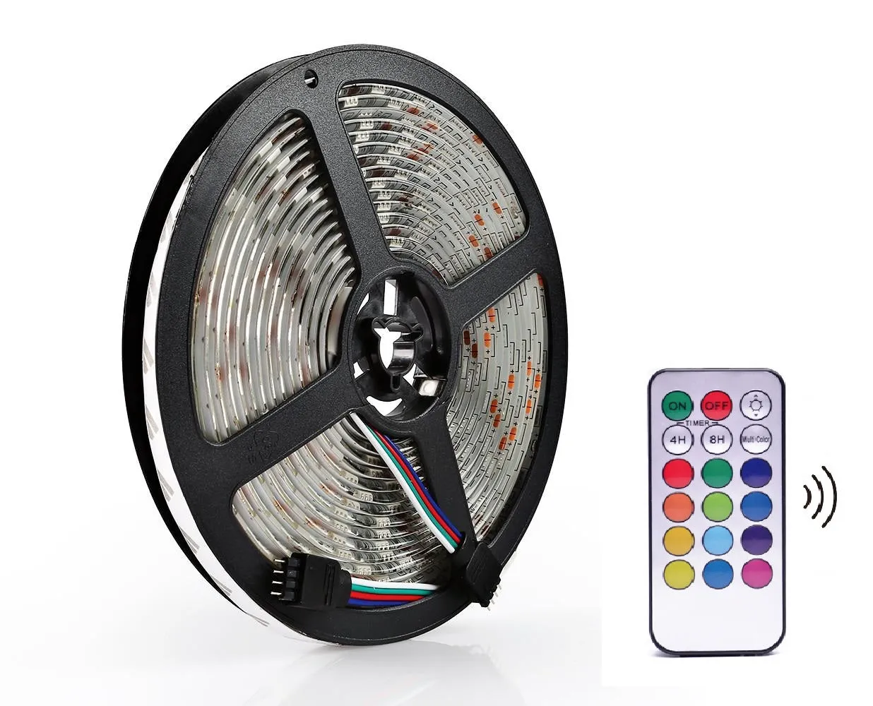 Glow Sound Activated Color Changing LED Light Strips 6 Foot, 10 Foot, 15 foot