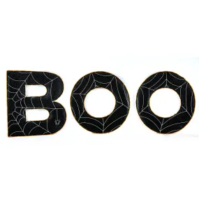 Halloween Pre Lit Lawn Decoration, Orange, 'BOO', LED Lights, Includes Garden Stakes, 47 Inches