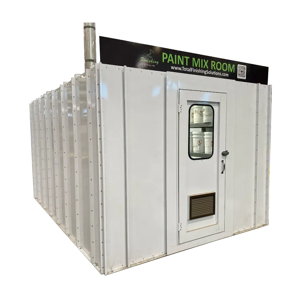 Industrial Paint Mixing Room 10' Wide x 9' High x 15' Deep Interior (TF10915 Series)