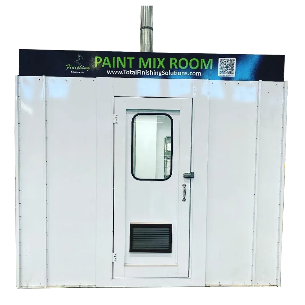 Industrial Paint Mixing Room 10' Wide x 9' High x 15' Deep Interior (TF10915 Series)