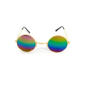 John Lennon Style Hippie Glasses - Rainbow