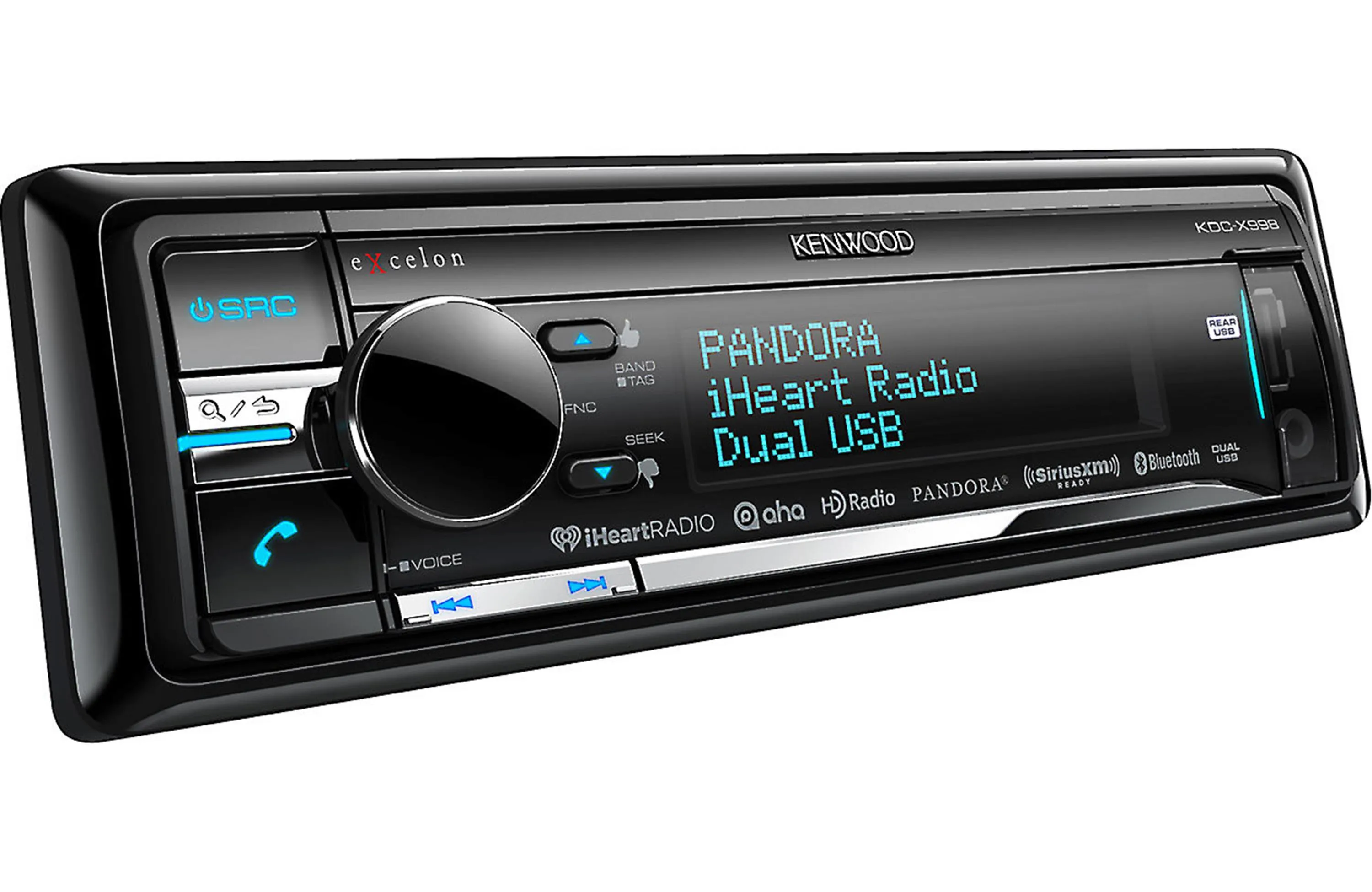 Kenwood Excelon KDC-X998 CD Receiver with Built-In Bluetooth and HD Radio