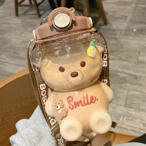 Leak-Proof Bear Water Bottle for Girls