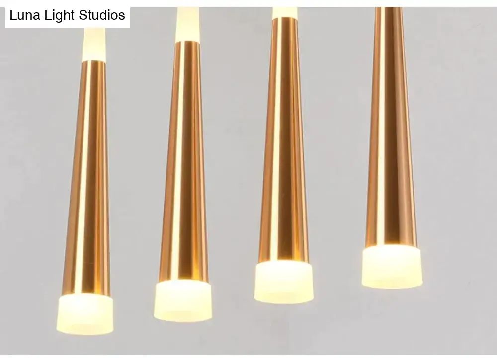 LED Simple Pendant Lights Gold Lamp For Living Room  Lustre Pendant Lights Pendant Ceiling Fixtures