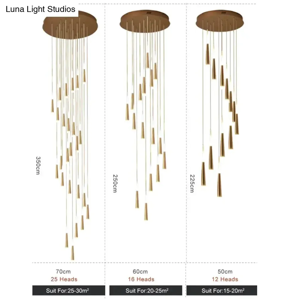 LED Simple Pendant Lights Gold Lamp For Living Room  Lustre Pendant Lights Pendant Ceiling Fixtures