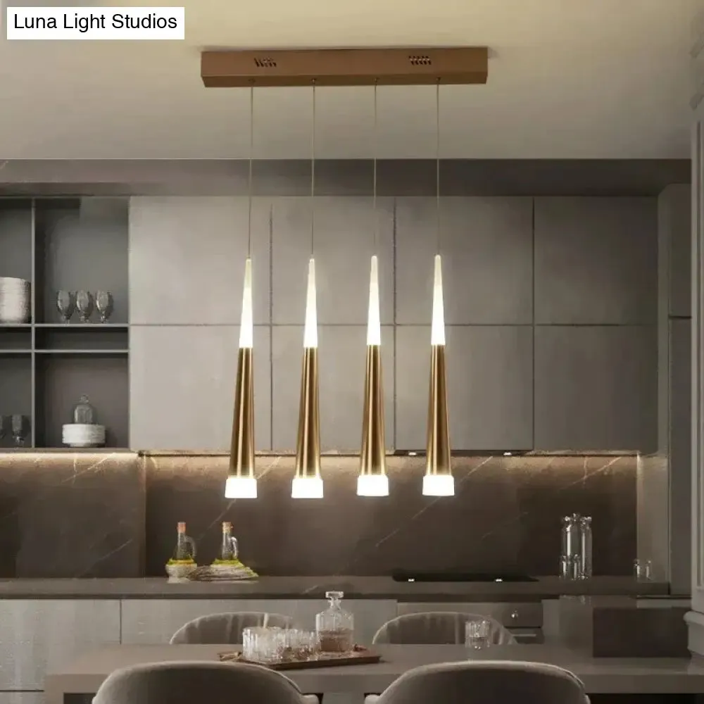 LED Simple Pendant Lights Gold Lamp For Living Room  Lustre Pendant Lights Pendant Ceiling Fixtures