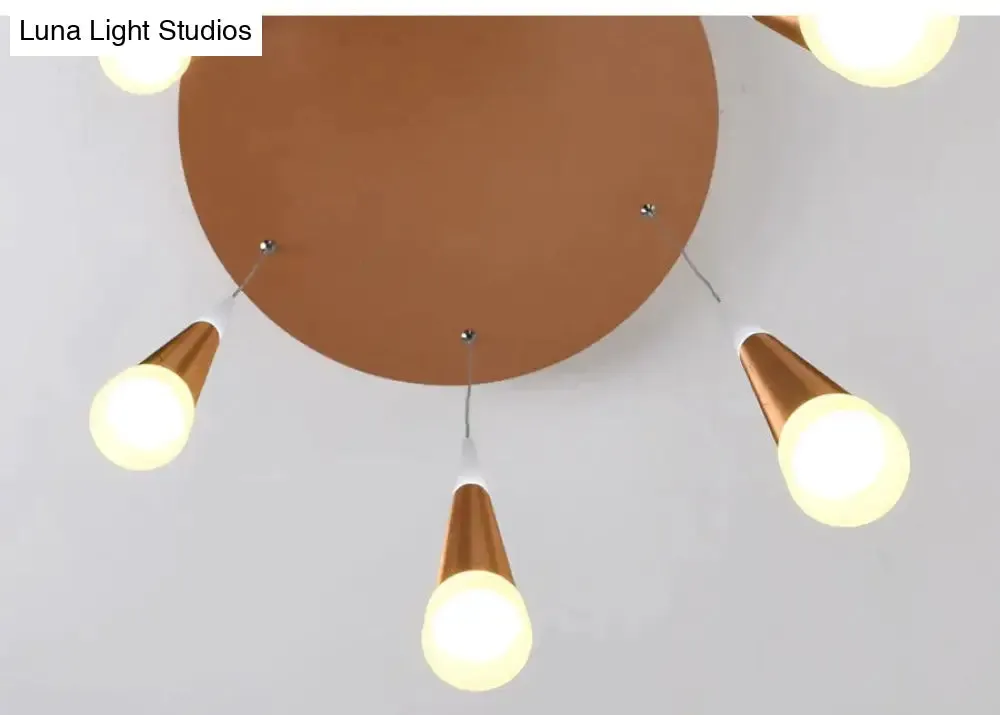 LED Simple Pendant Lights Gold Lamp For Living Room  Lustre Pendant Lights Pendant Ceiling Fixtures
