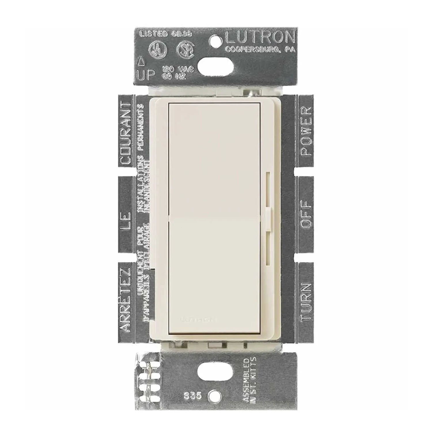 Lutron DVF-103P Diva 120V 8A Fluorescent Dimmer Switch