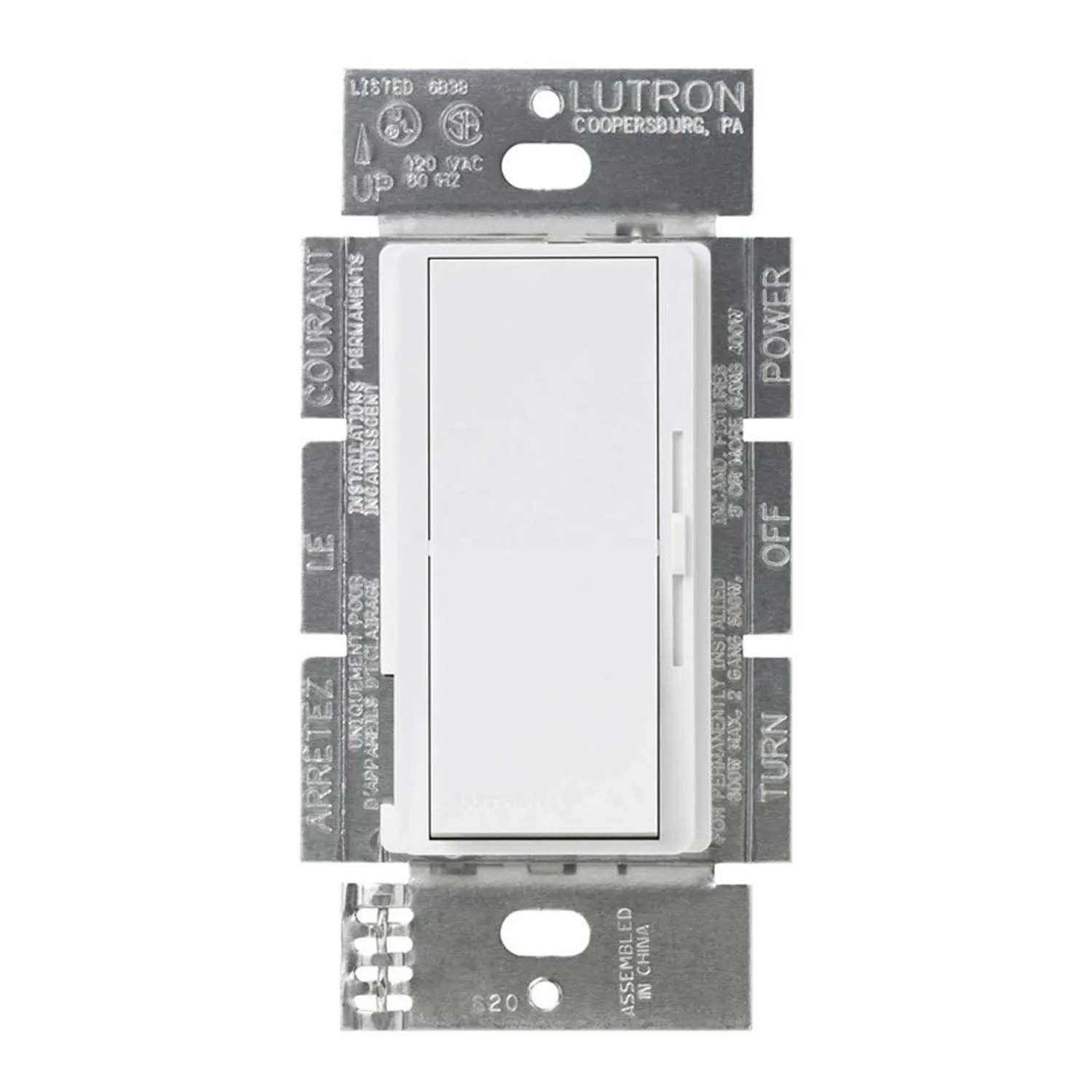 Lutron DVF-103P Diva 120V 8A Fluorescent Dimmer Switch