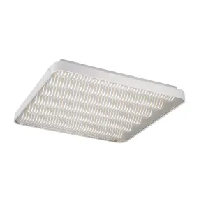 Mantra M5340 Reflex Flush 58cm Square 50W LED   6000K Aluminium / Acrylic