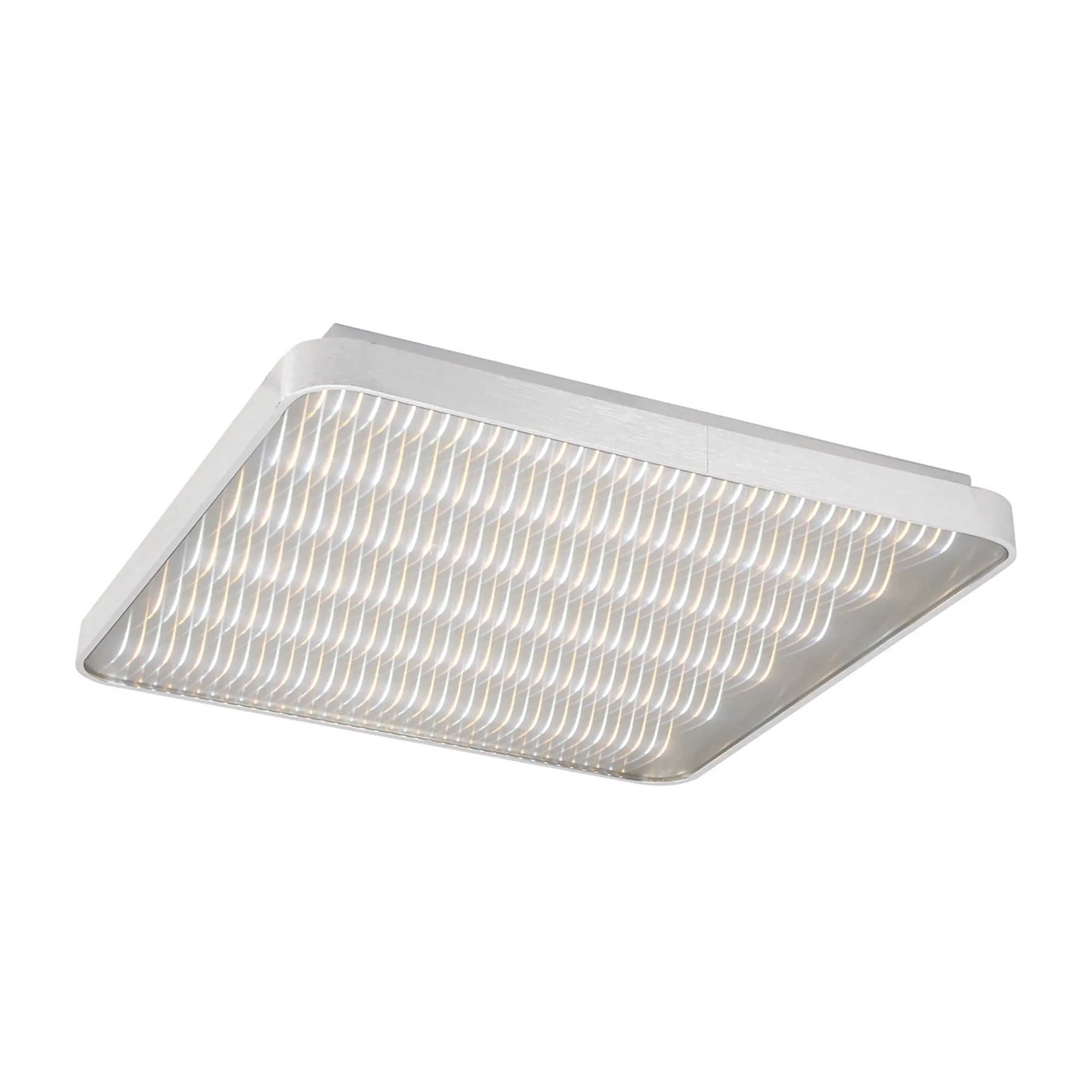 Mantra M5340 Reflex Flush 58cm Square 50W LED   6000K Aluminium / Acrylic