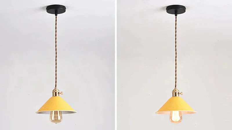 Modern Switch Pendant Lights Dining Room Lights Pendant Lamp Lamparas Colorful Aluminum Lamp Shade Luminaire For Home Lighting