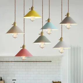 Modern Switch Pendant Lights Dining Room Lights Pendant Lamp Lamparas Colorful Aluminum Lamp Shade Luminaire For Home Lighting