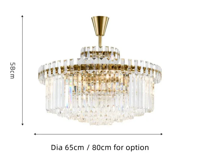 New Modern Luxury Large Chandelier Crystal Lamp LED Luminare AC110V 260V Gold Dining Room Living Room Home Lighting Fixture
