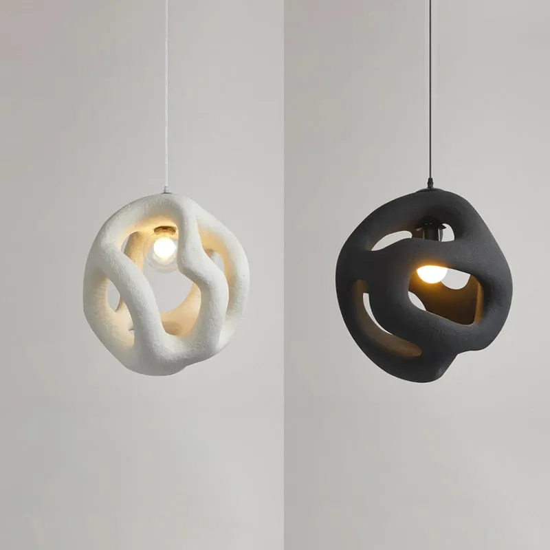 Nordic Modern Design Wabi Sabi LED Pendant Lights Chandelier Restaurant Bar Home Decor Bedroom Dining Room Hanging Lamp Fixture