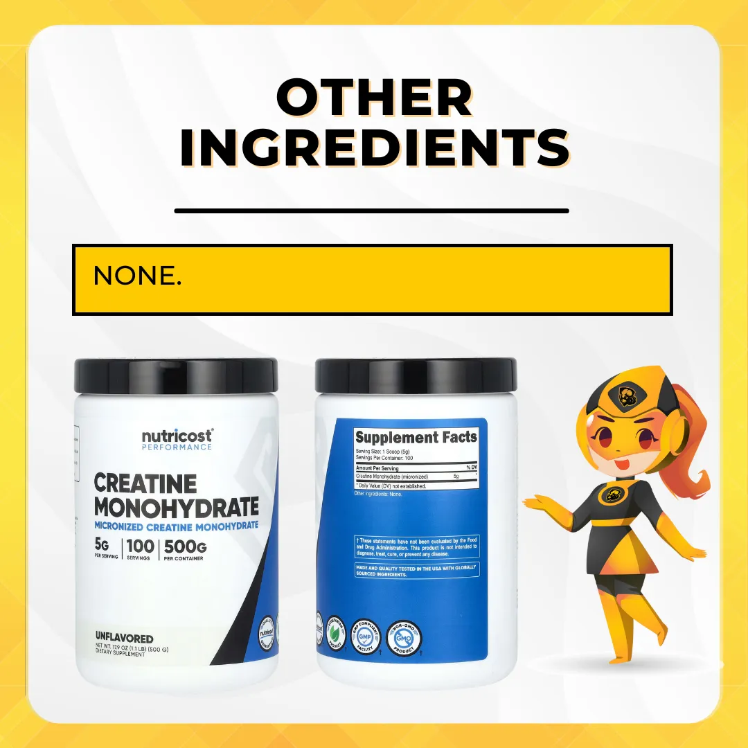 Nutricost, Performance, Creatine Monohydrate, Strength and Muscle Growth, Various Flavors, 300g-1kg
