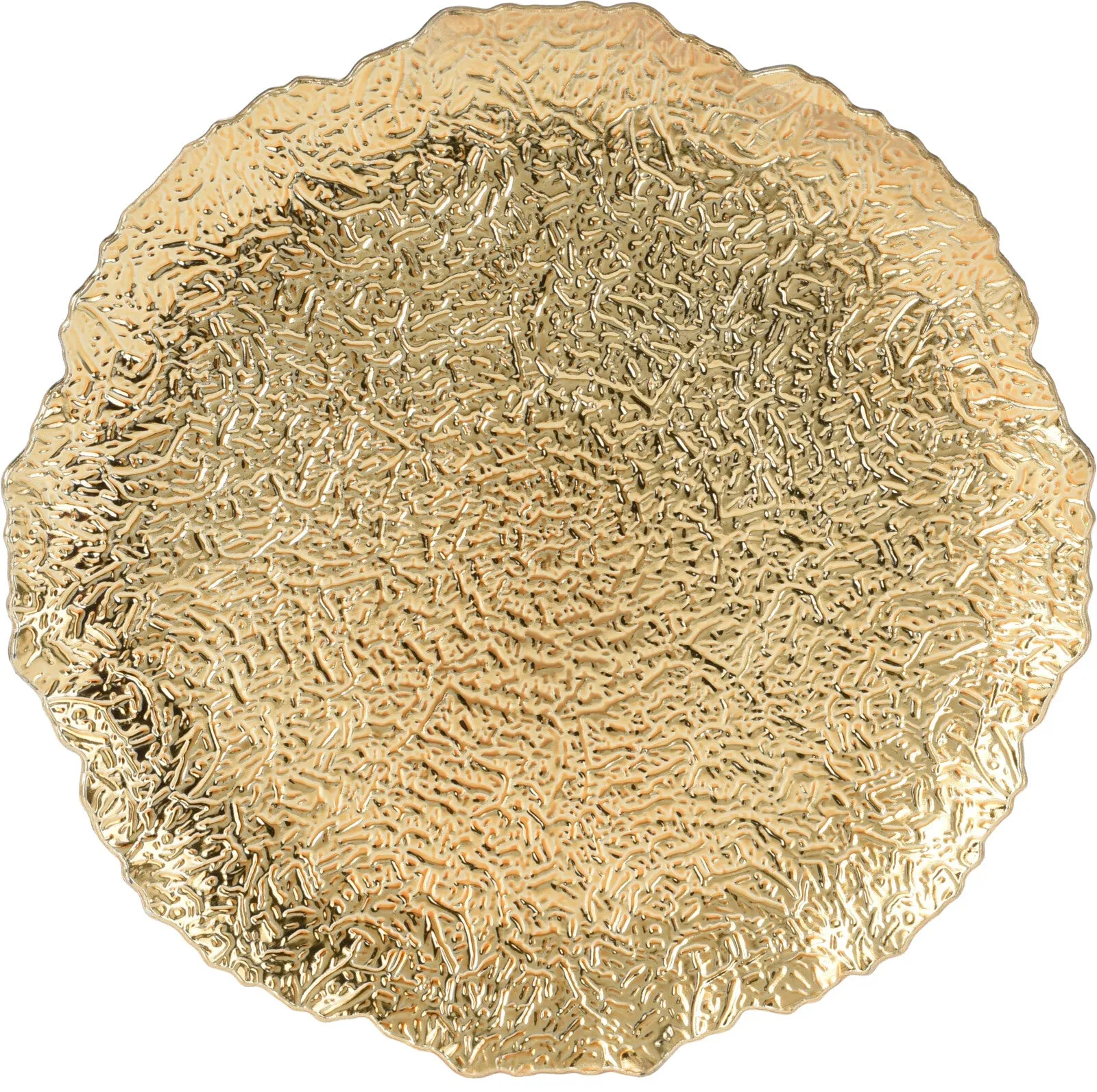 Organic Pattern Gold Plate/Charger