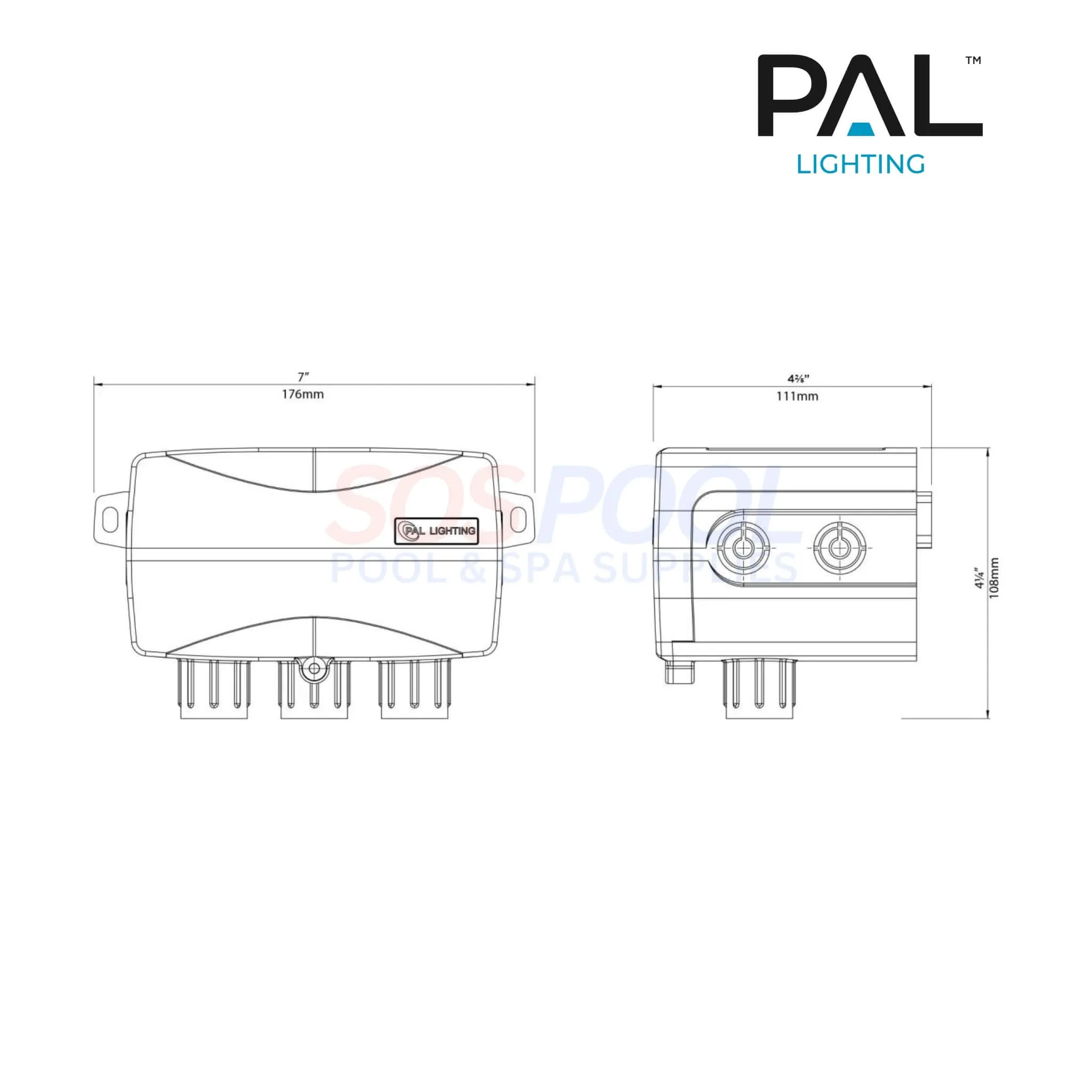 PAL Lighting Receiver Driver Transformer With Remote | Single Zone | 65W | 24V | 64-PCR-1Z-65