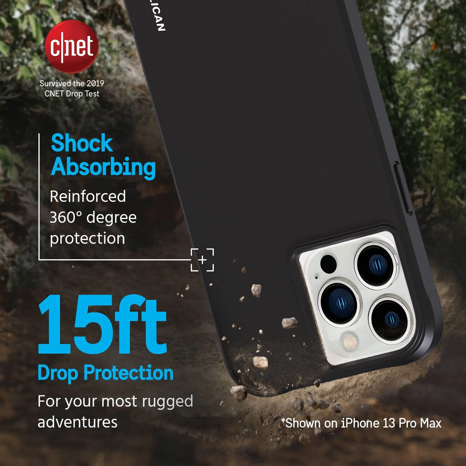 Pelican Ranger Black (Works with MagSafe) - iPhone 14 Pro Max
