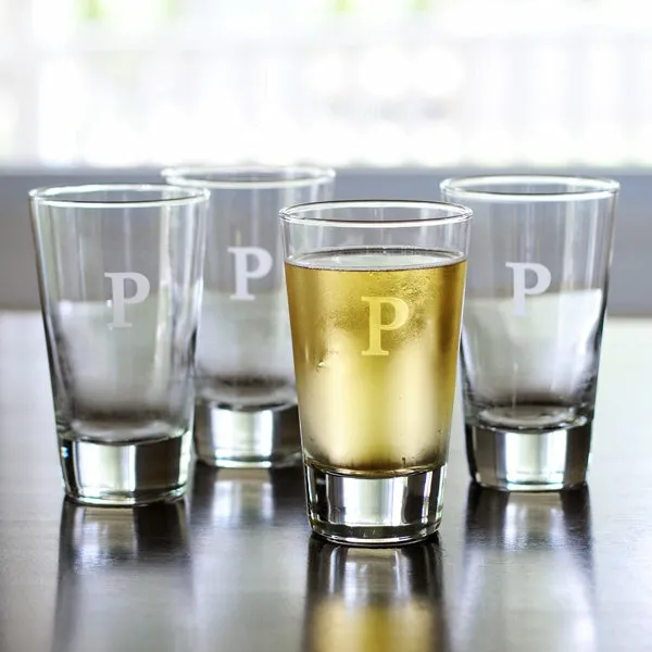 Personalized Glass Tumblers (Set of 4)