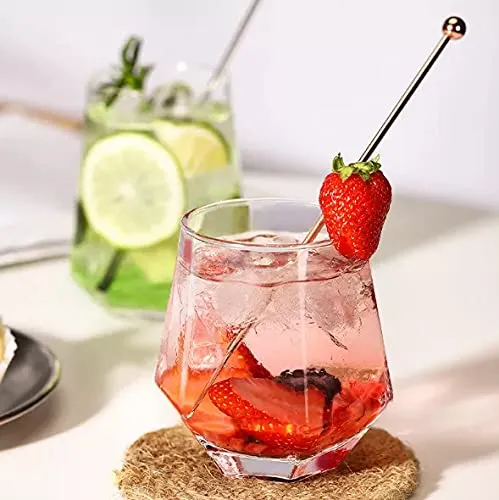PrimeWorld European 300 ml Aquatic Glasses Set of 6 pcs - Tall Drinking Glasses for- Water, Juice, Colddrink, Mojito, Cocktail, Lead-Free, Perfect for Home, Restaurants and Parties