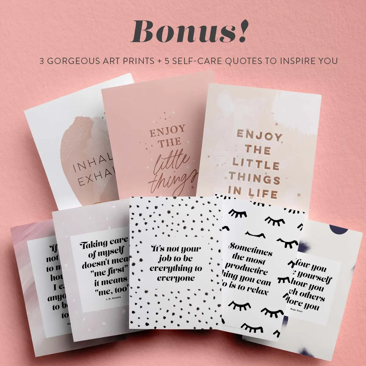 Printable Self-Care Planner - Make Self-Care a Priority (20 Pages PDF)
