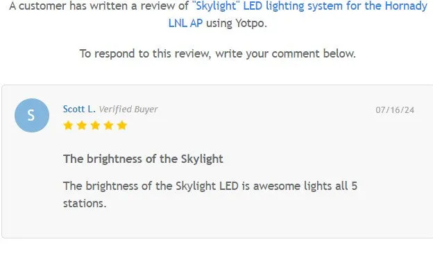 "Skylight" LED lighting system for the Hornady LNL AP
