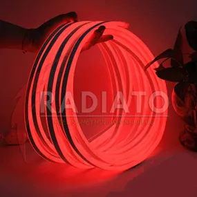 Radiato ES Neon led Rope(Strip), Waterproof Outdoor Flexible Light with Connector, SMD 120LED/M Silicone Light for Diwali, Christmas, Decoration (RED, 2 Meter)