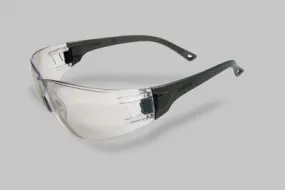 Radnor Classic Series Safety Glasses With Gray Frame And Clear Polycarbonate Anti-Scratch Indoor/Outdoor Lens