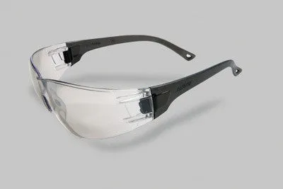 Radnor Classic Series Safety Glasses With Gray Frame And Clear Polycarbonate Anti-Scratch Indoor/Outdoor Lens