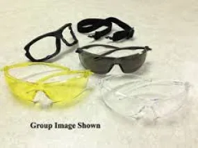 Radnor RelEye Ultra Light Removable Foam Lined Safety Glases With Gray Frame And Gray Lens