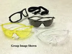 Radnor RelEye Ultra Light Removable Foam Lined Safety Glases With Gray Frame And Gray Lens