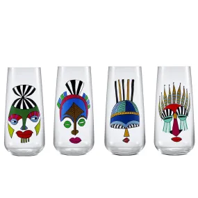 Rock & Pop Set of 4 High Ball Glasses Mirage
