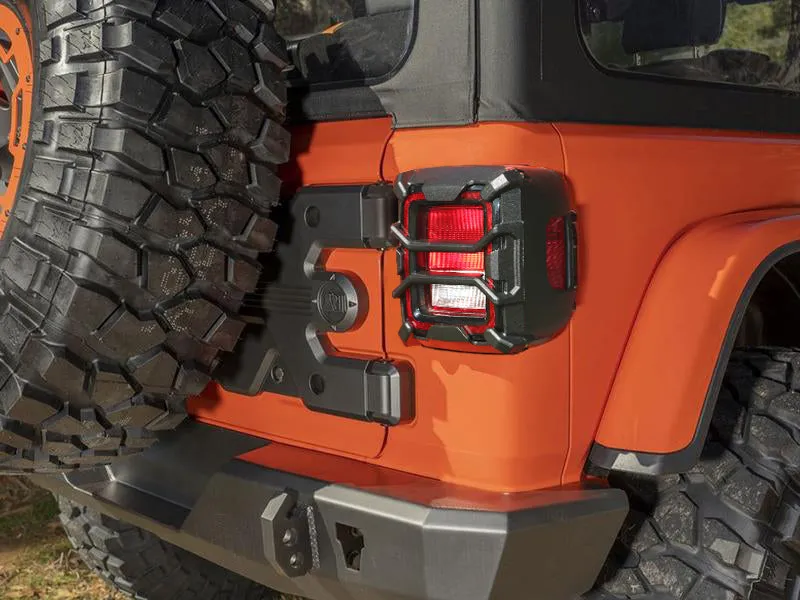 RUGGED RIDGE Elite Tail Light Guards in Textured Black for 18-up Jeep Wrangler JL & JL Unlimited