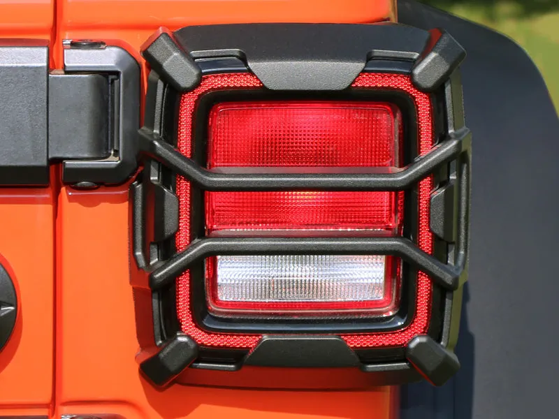 RUGGED RIDGE Elite Tail Light Guards in Textured Black for 18-up Jeep Wrangler JL & JL Unlimited