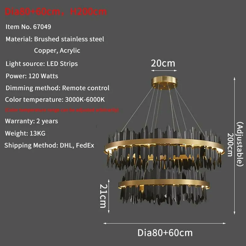 Rune - Modern Creative Circle LED Chandelier
