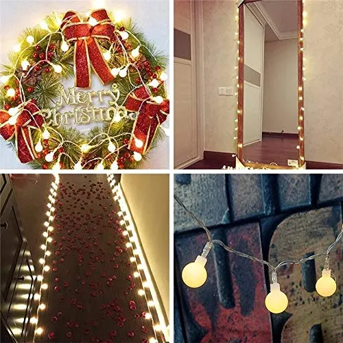 Satyam Kraft 20 Bulb String LED Fairy Lights for Home and Outdoor (3 m, Warm White)
