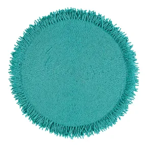 Seafoam Fringe Charger