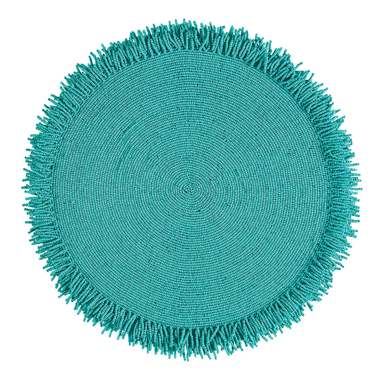 Seafoam Fringe Charger