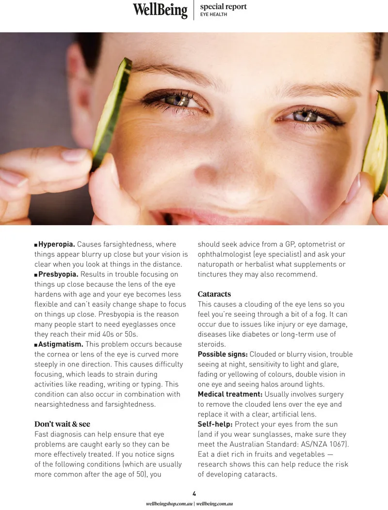 Special Report: Improving Your Eye Health