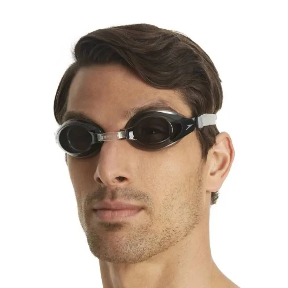 Speedo Adult Mariner Optical Swimming Goggles (Black/Smoke)