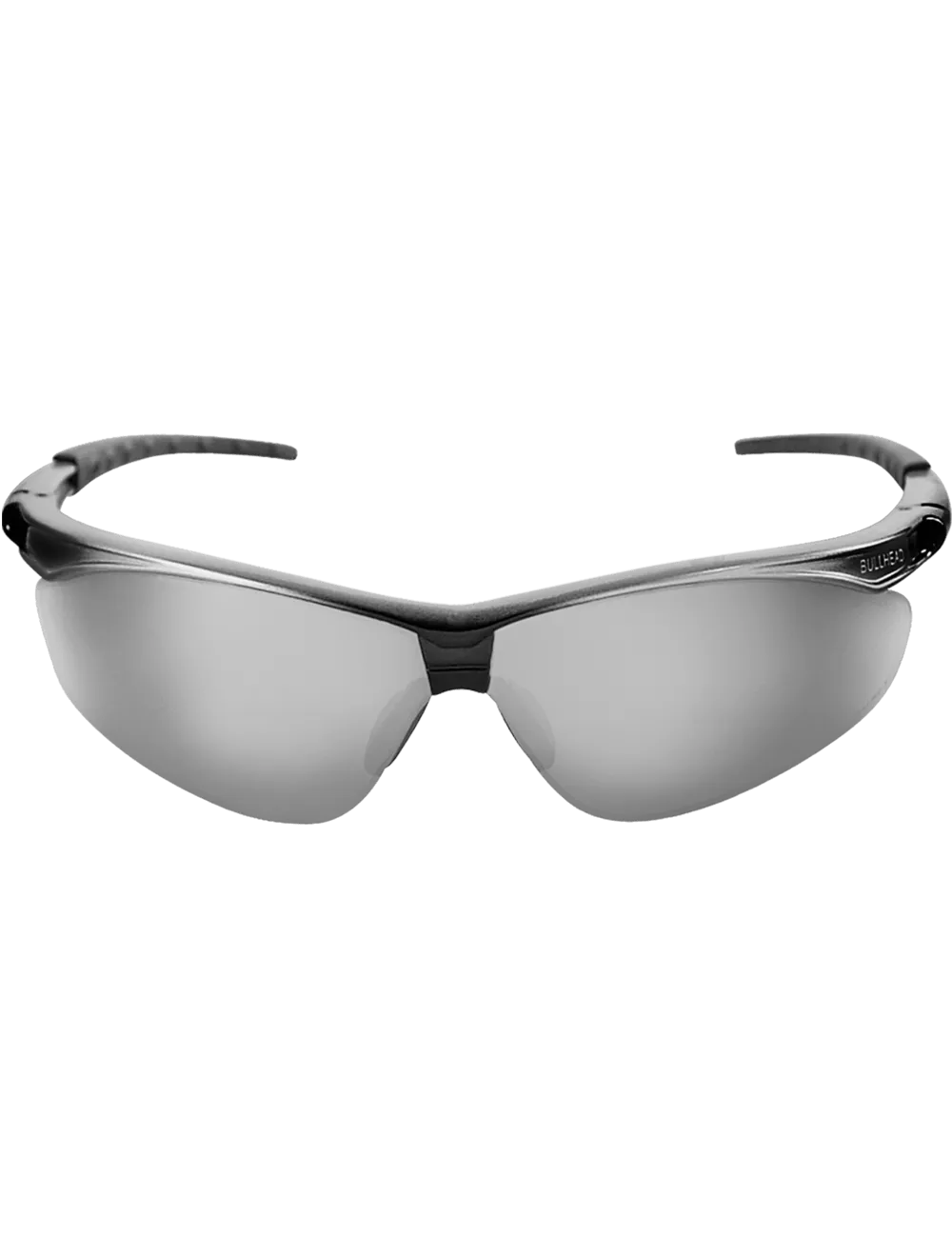 Stinger® Silver Mirror Lens, Shiny Black to Silver Frame Safety Glasses - BH6117