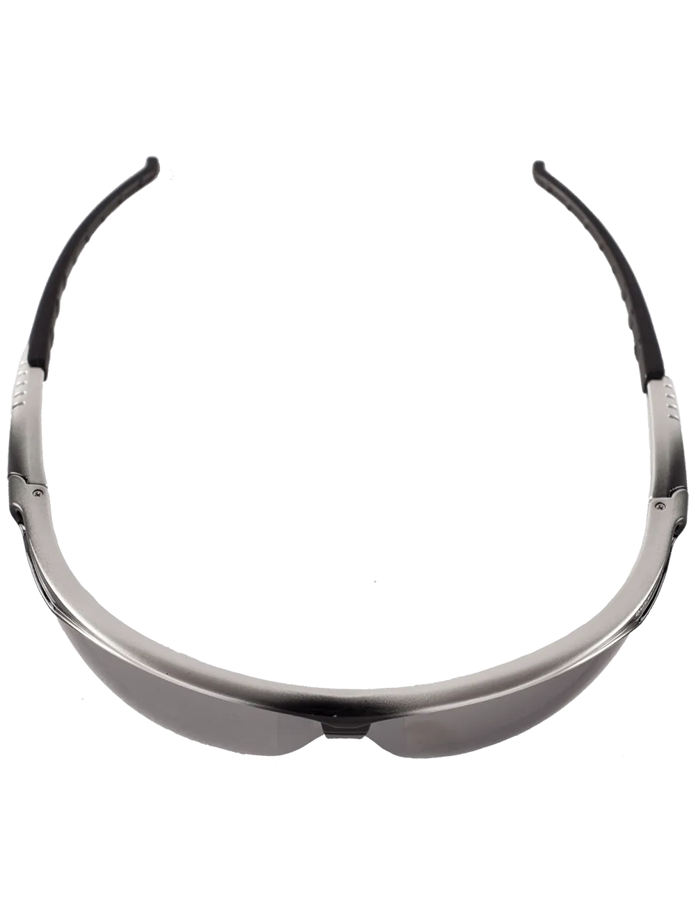 Stinger® Silver Mirror Lens, Shiny Black to Silver Frame Safety Glasses - BH6117